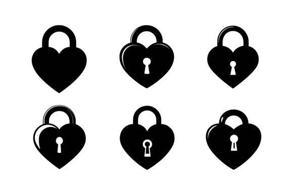 Black Isolated Icon of Locked and Unlock