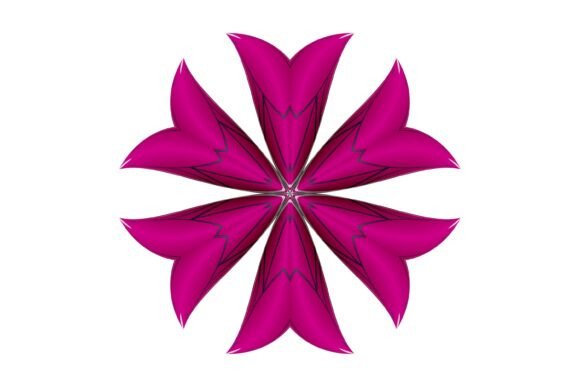 Digital Flower 404: A Versatile Fuchsia PNG for Creative Projects