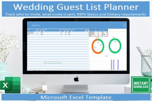 Effortless Wedding Guest List Template I Excel