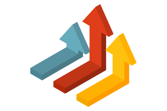 Isometric Arrows Infographic Element: Visual Storytelling in Motion