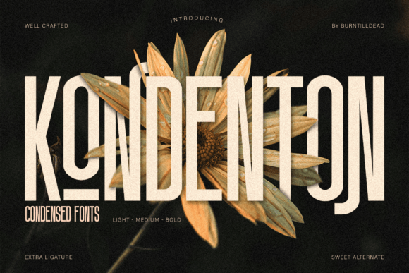 Kondenton: A Modern Condensed Sans-Serif Font for Clean, Purposeful Design