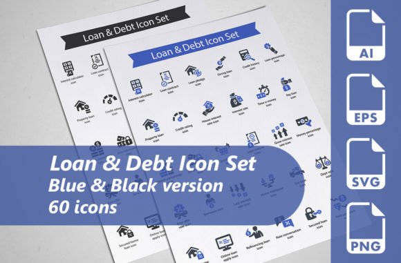 Loan Debt Icon Set: A Strategic Resource for Clear Financial Communication