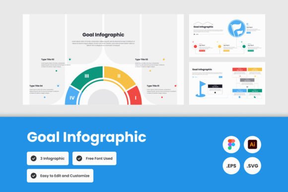 Map Your Success with the Goal Infographic Template V1