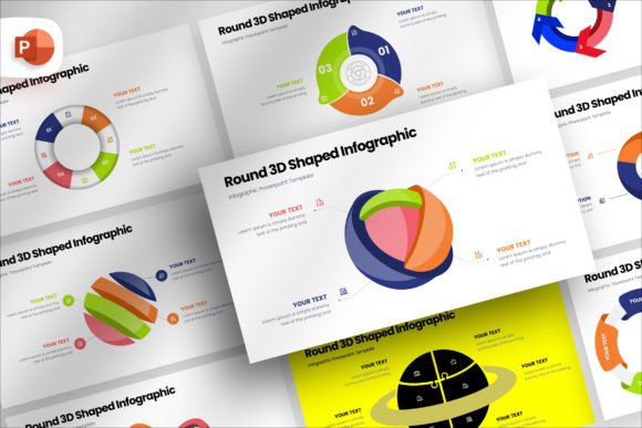 Round 3D Shaped Infographic PowerPoint: A Designer's Perspective