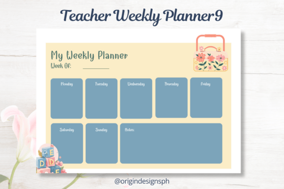 Teacher Weekly Planner 9 – Organize Your School Week