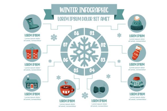 Winter Infographic Concept Illustration: A Complete Visual Toolkit